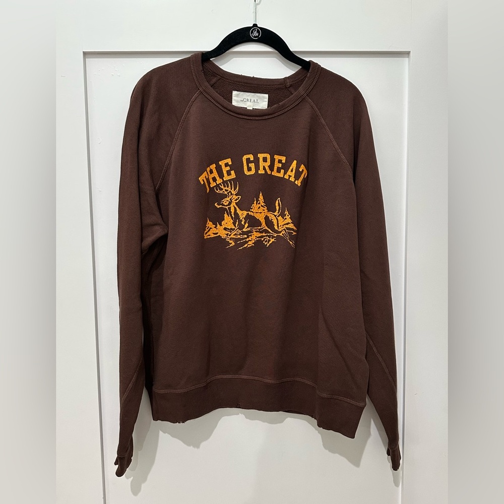 The Great College Sweatshirt w/ Deer Graphic